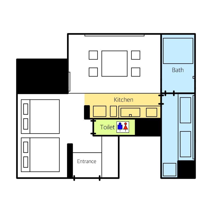 Grand Base Haruyoshi Aparthotel Fukuoka  Buitenkant foto
