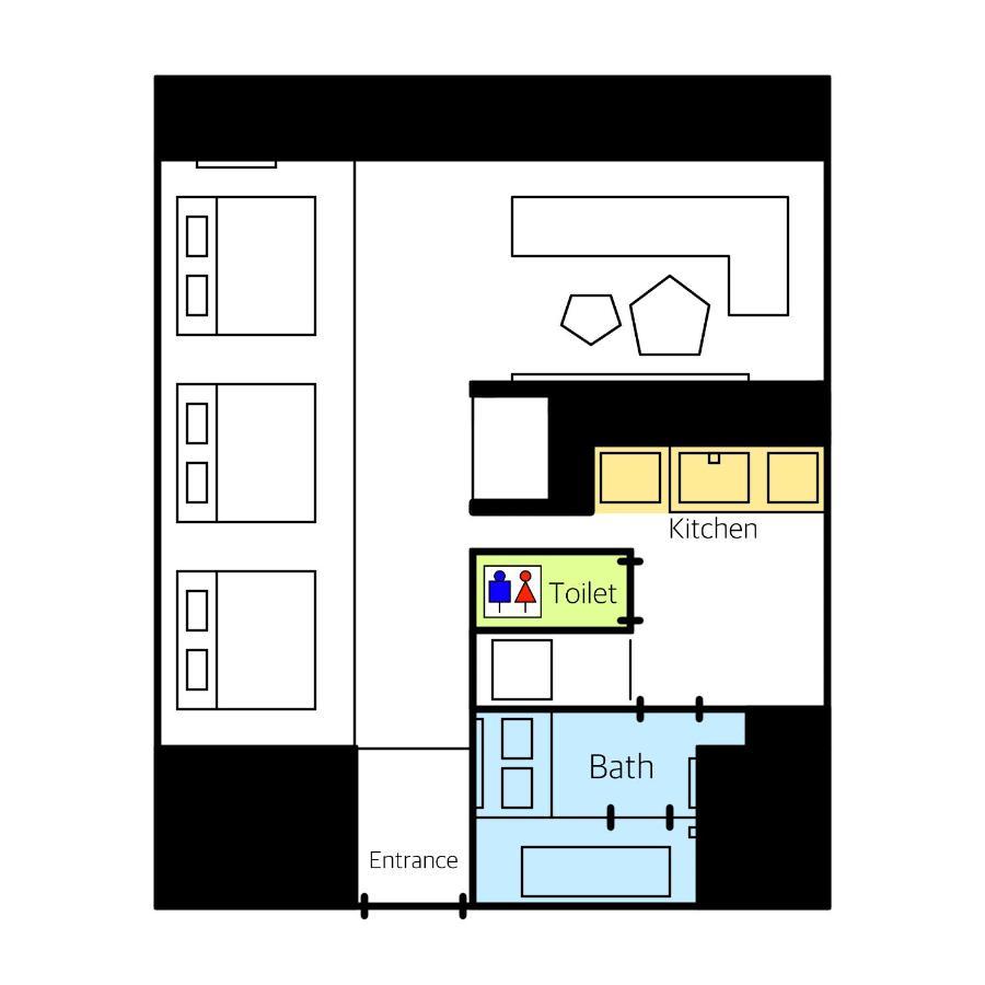 Grand Base Haruyoshi Aparthotel Fukuoka  Buitenkant foto